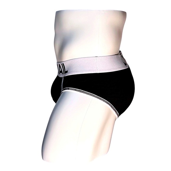 Jockmail Classic Brief w/Enhancing‎ Pouch Black Size M (27-30) JM340 NWT - Picture 4 of 8